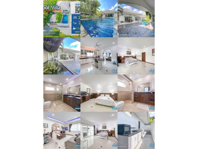 ขาย Pool Villa คุณภาพอย่างดี ผนัง 2 ชั้น ใกล้แหล่งท่องเที่ยว