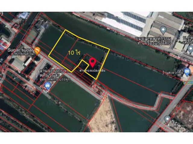 ขายที่ดินผังสีเหลือง ซอยวัดศรีวารีน้อย บางนา กม.18 เนื้อที่ 10 ไร่