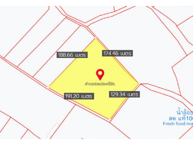 ขายที่ดินบางผึ้ง 17 ไร่ ใกล้ถนนมอเตอร์เวย์ 7 - 3.9 กม. บางปะกง ฉะเชิงเทรา