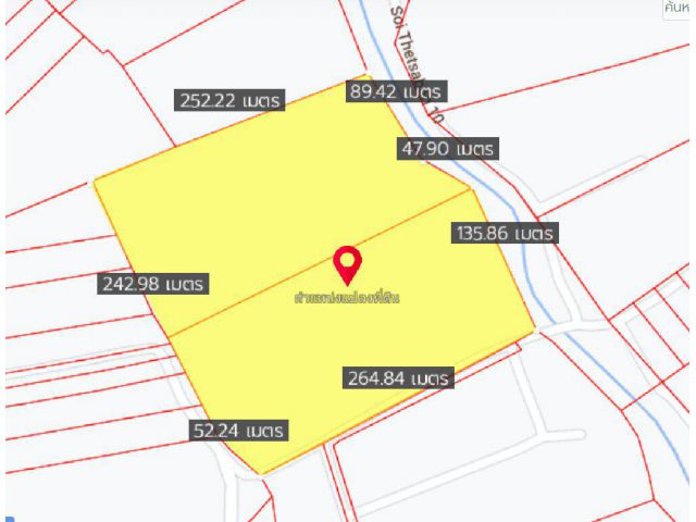 ขายที่นาบางขนาก 47 ไร่ ติดคลอง ใกล้ถนนเส้น 3481 - 1.2 กม. อ.บางน้ำเปรี้ยว จ.ฉะเชิงเทรา