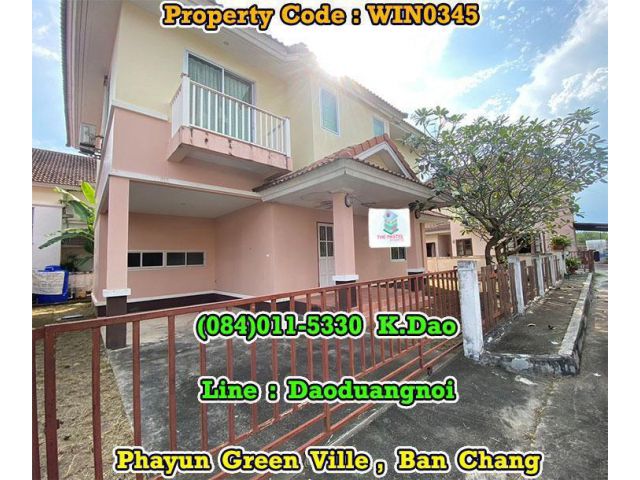 Sale / Rent Ban Chang Phayun Green Ville Located on Phayun Road*** Big House with Big Land Area