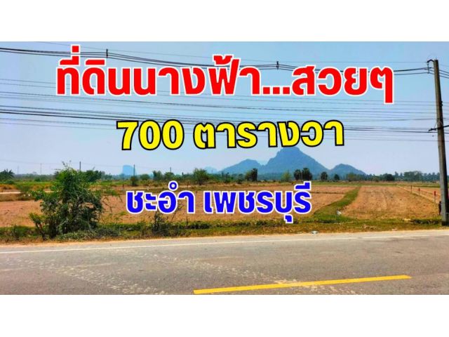 ขายที่ดินติดถนน​ 1ไร่​ 3งาน​ ชะอำเพชรบุรี​