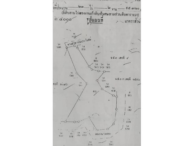 ขายที่ดินโฉนด กลางเมืองคุระบุรี  เนื้อที่ 23.3 ไร่ ติดทางสาธารณะ และติดคลองนางย่อน