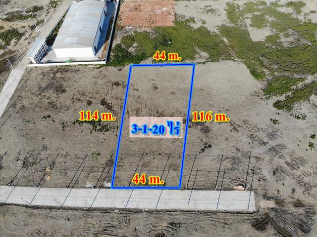 S332 ขายที่ดินขนาด 3 ไร่ ท่าจีน สมุทรสาคร  ใกล้ถนนพระราม2