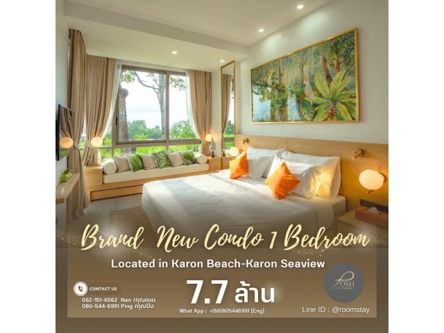 Brand New Condo1Bedroom Located in Karon Beach-Karon Sea ,Phuket