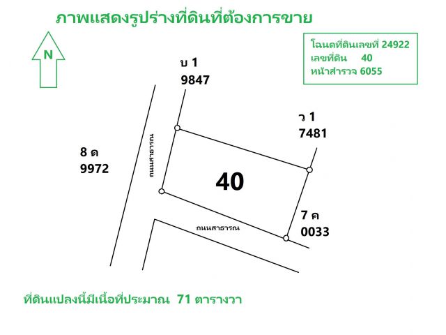 ขาย :  ที่ดิน พร้อมสิ่งปลูกสร้าง