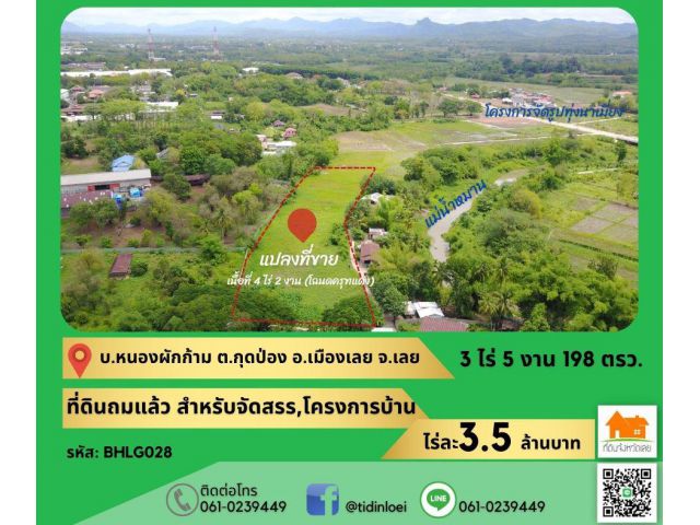 ขายที่ดินที่หลังตลาดหนองผักก้าม