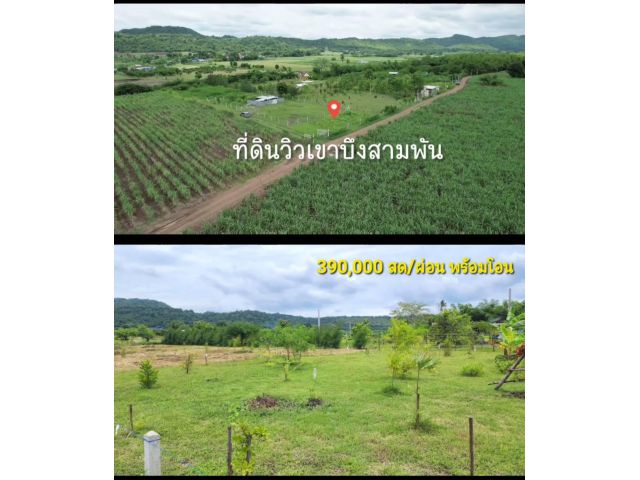 ╰┈►► ขายที่ดิน ชัยนาท โฉนดวิวภูเขา 170,000 **สด/ผ่อน** ใกล้ภูเขา ไฟฟ้าประปาพร้อม