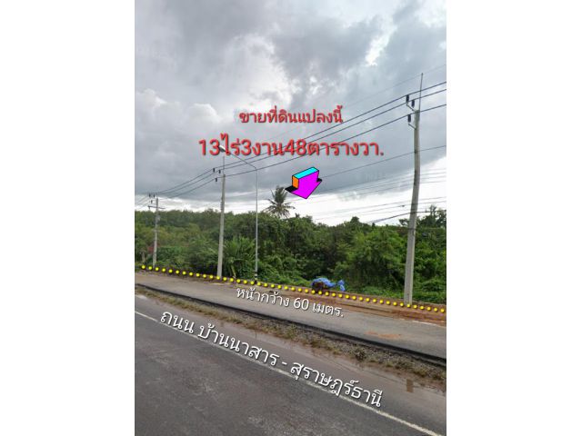 ขายที่ดินติดถนนใหญ่ บ้านนาสาร