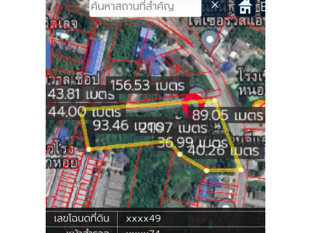 6-2-27ไร่ ซอยเทศบาล3   สวยๆเหลือไม่กี่แปลงแล้วครับโซนนี้