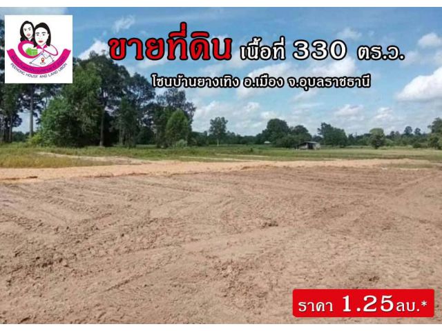 ที่ดินเปล่าติดถนนใกล้ถนนอุบล-ตระการใกล้อบตไร่น้อยเพียง350เมตร