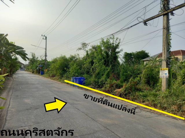 ขายที่ดินถนนกรุงเทพฯ-ปทุมธานี ซอยวัดนักบุญมาร์โก-ติดถนนคริสตจักร