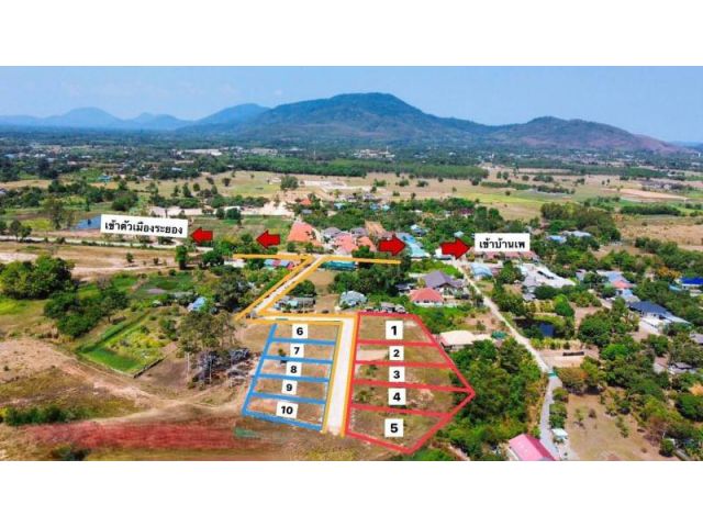 10 land plots for sale - price from 1,230,500 THB (532 sqm)