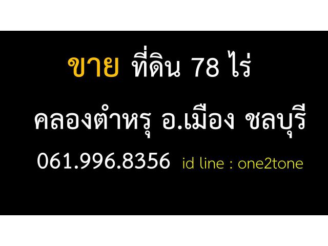 ขายที่ดิน คลองตำหรุ อ.เมือง ชลบุรี 70 ไร่