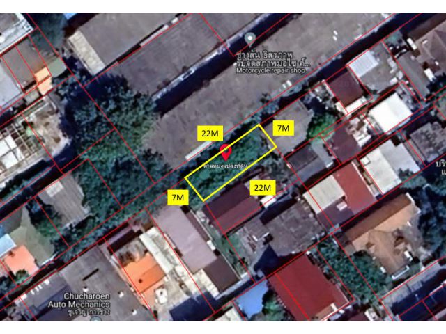 ขาย ที่ดิน ซอยลาดหญ้า 1 ขนาด 44.9 ตรว ที่ดินเปล่าใจกลางเมือง วงเวียนใหญ่ ราคาถูก