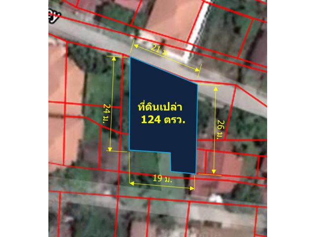 L225-ขายที่ดินเปล่า 124 ตรว. (ต.หนองผึ้ง อ.สารภี)