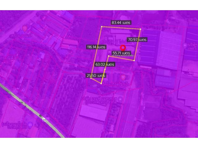 เจ้าของฝากขายโรงงานพร้อมที่ดินสีม่วงเนื้อที่4-2-60ไร่ตำบลบางโทรัด