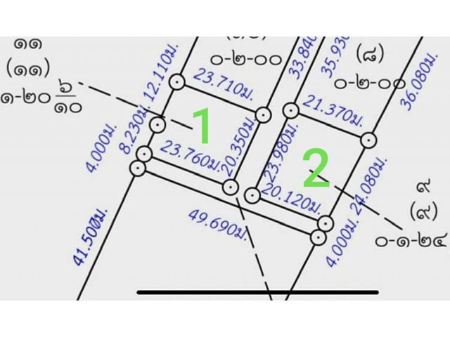 แปลงละ ไม่ถึง แสน มี 2 แปลง 120 ตารางวา กับ 124 ตารางวา