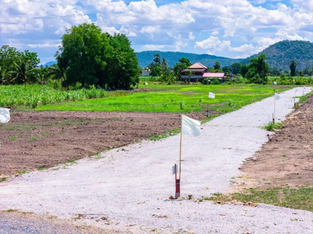 ที่ดินอู่ทองสุพรรณบูรี 100 ตรว.-1 ไร่, 2 ไร่ มีไฟฟ้าประปาพร้อม (ฉ.ครุฑแดงรังวัดแบ่งแยกแล้ว)