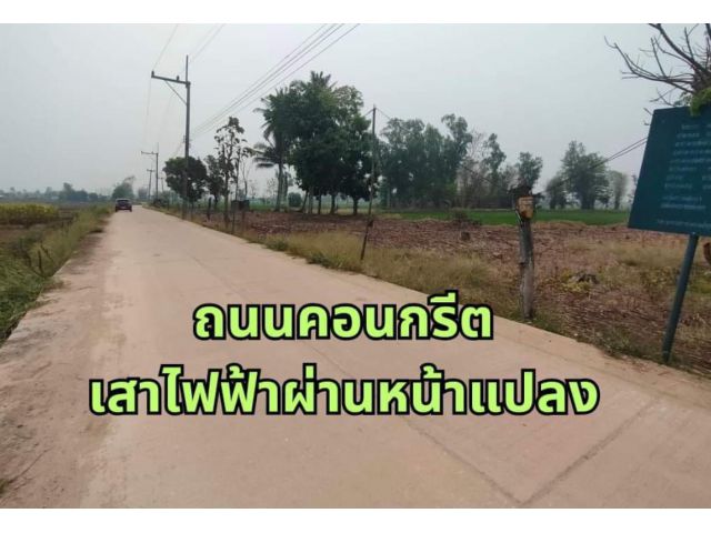 ขายที่ดิน เจ้าของขายเอง ใกล้ย่านชุมชน เหมาะสร้างบ้านขายหรือเกษตรได้