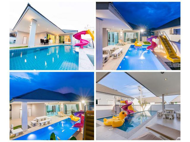 ขายบ้าน พูลวิลล่า 3ห้องนอน Serene Nara Pool Villa (S6) ชะอำ เพชรบุรี ตกแต่งรีโนเวทแล้ว โทร 0805359794