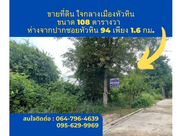 ขายที่ดินหัวหิน เขาพิทักษ์ 13