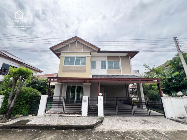 บ้านหรูให้เช่า Vista Ville 3C ลาดสวาย ลำลูกกา ปทุมธานี 3 ห้องนอน 3 ห้องน้ำ 2 ที่จอดรถ เฟอร์นิเจอร์ครบ พร้อมเข้าอยู่!