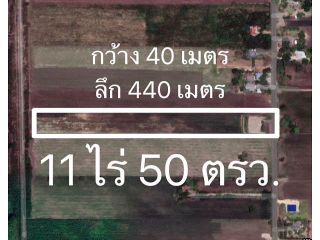 ขายที่ดินด่วน 11ไร่ 50ตรว. มะนาวหวาน ซอย26 สาย4