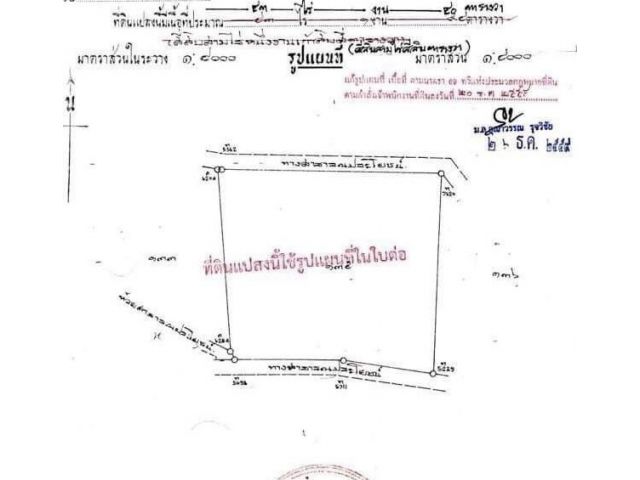 R624-054ขายที่ดิน 43-0-40ไร่ ใกล้ถนน 331 ต.บ่อวิน อ.ศรีราชา จ.ชลบุรี ที่ดินติดถนนปูน หน้ากว้างด้านติดถนนประมาณ 264 เมตร ด้านข้างยาวประมาณ 260