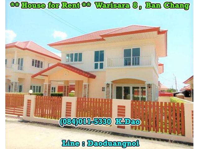 #Warisara 8, Ban Chang *** House for Rent ***