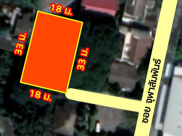 ขายที่ดินเปล่าถมแล้ว ขนาด 133 ตร.ว. ในซอย พระราม 9 ซ.13 (ซอยย่อย จุฬาสัมพันธ์) เข้าซอยเพียง 950 เมตร บรรยากาศ ร่มรื่น