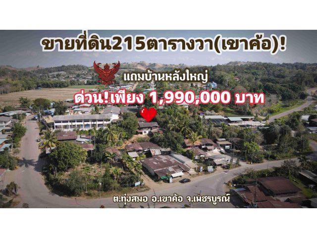 ขายที่ดินบนเขาค้อ(แถมบ้านใหญ่)สูงกว่าระดับน้ำทะเลถึง800 เมตร!/Khao Kho Land for sale,